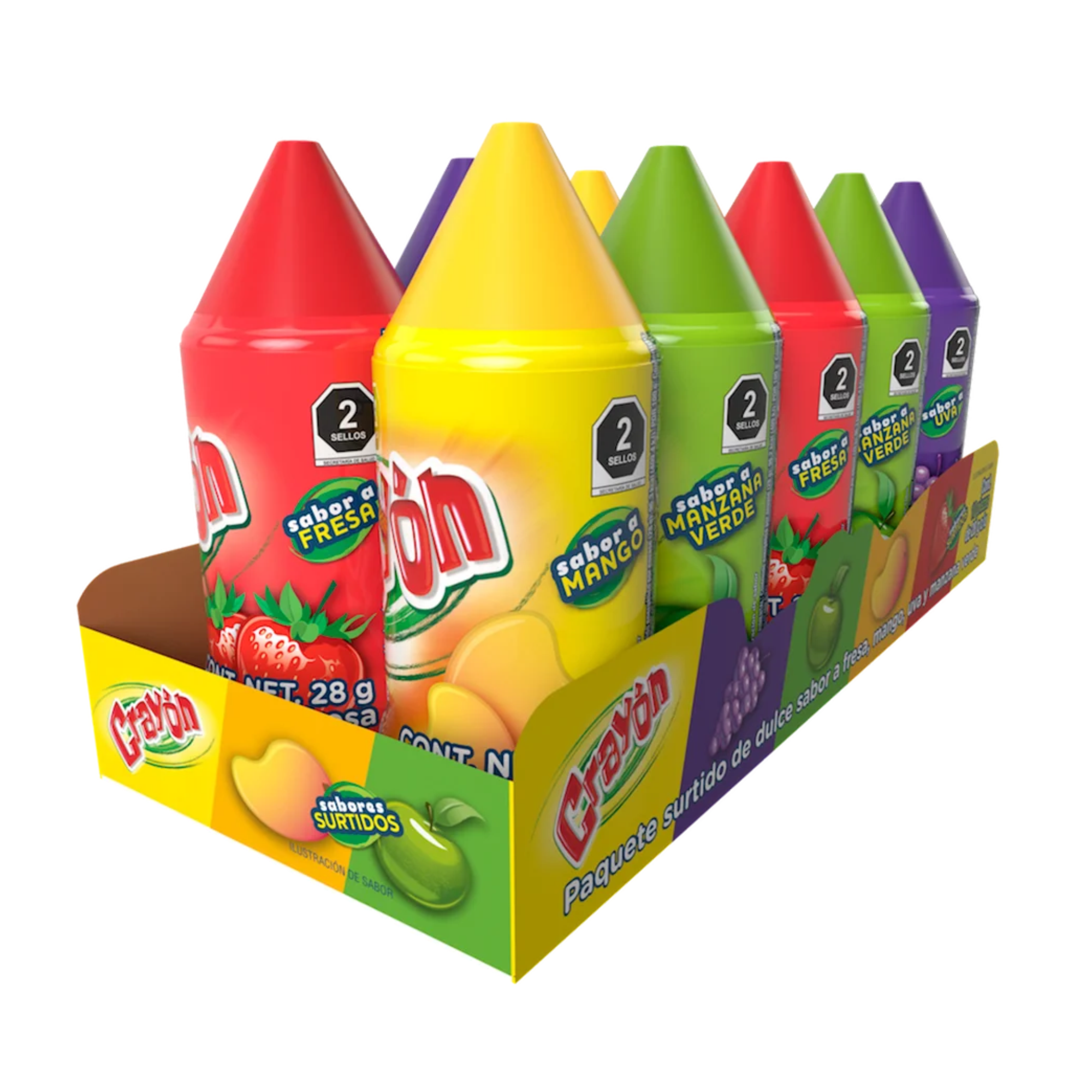 Imagen de CRAYON SURTIDO HERSHEYS 28 GRS DISPLAY CON 10 PIEZA