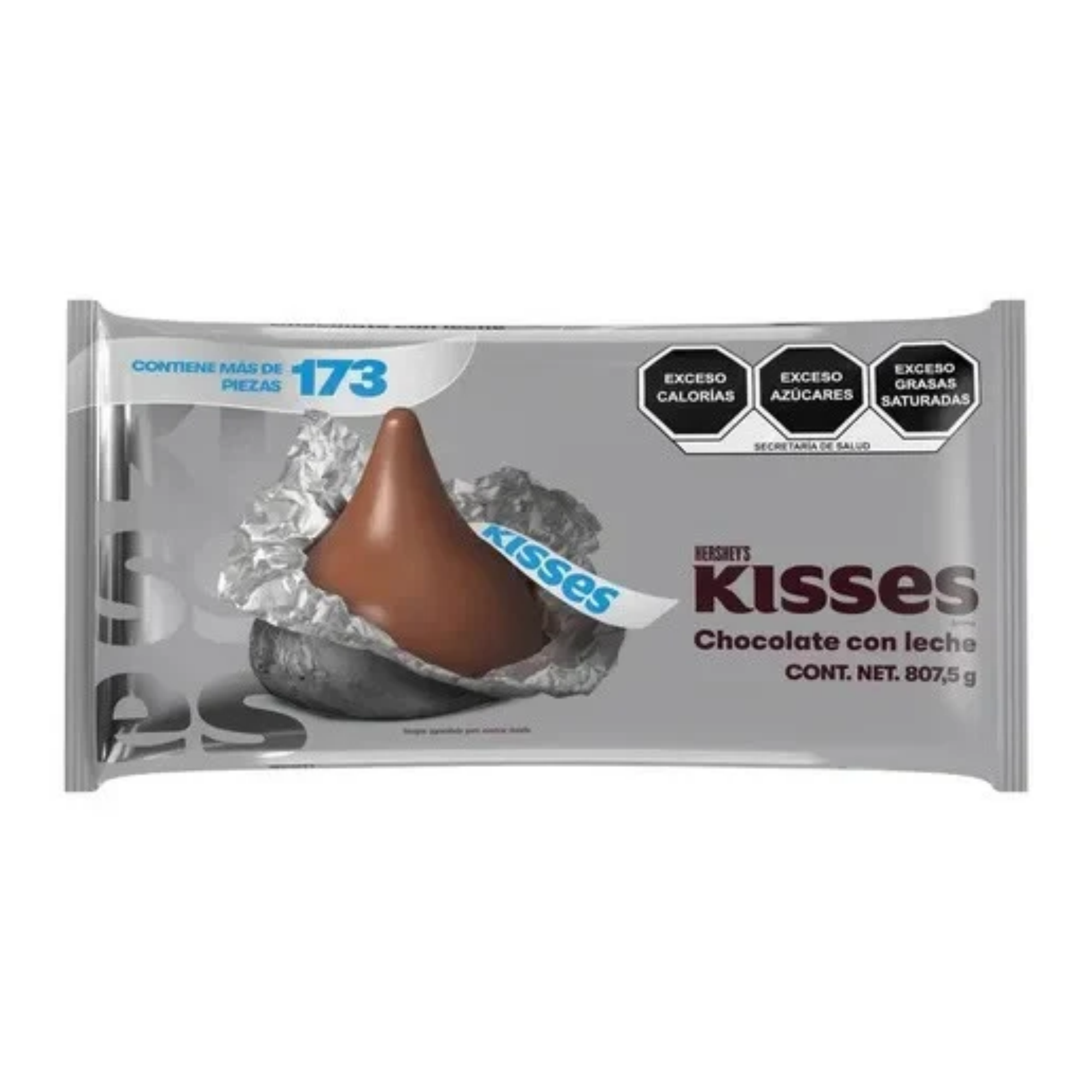 Imagen de CHOC. KISSES LECHE BOL 807..50 GRS BOLSA CON 1 KILOGRAMO