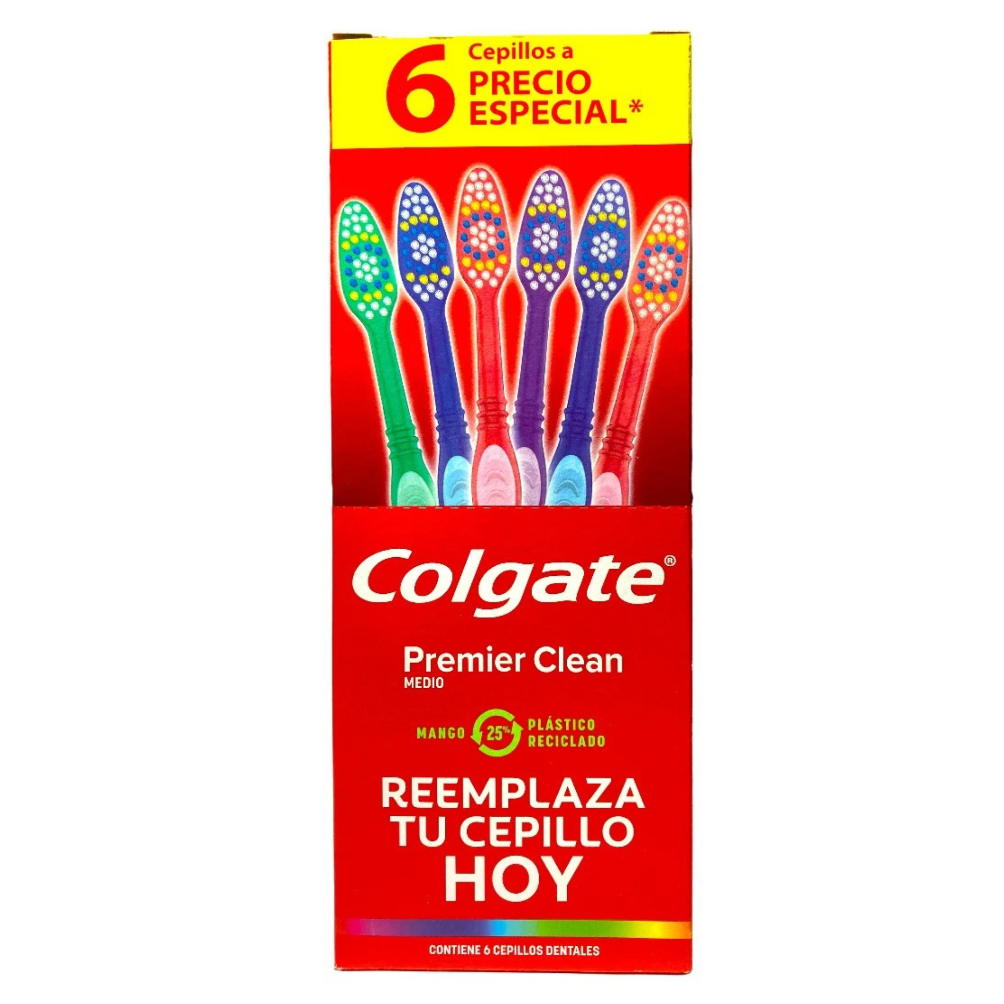 Imagen de CEPILLO DE DIENTES COLGATE PREMIER CARTON CON 8 PIEZA